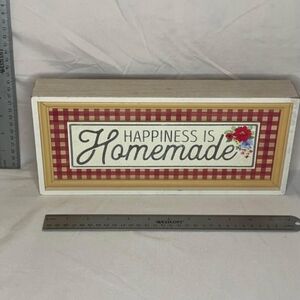 Happiness is Homemade Sign Country Farmhouse Decor
